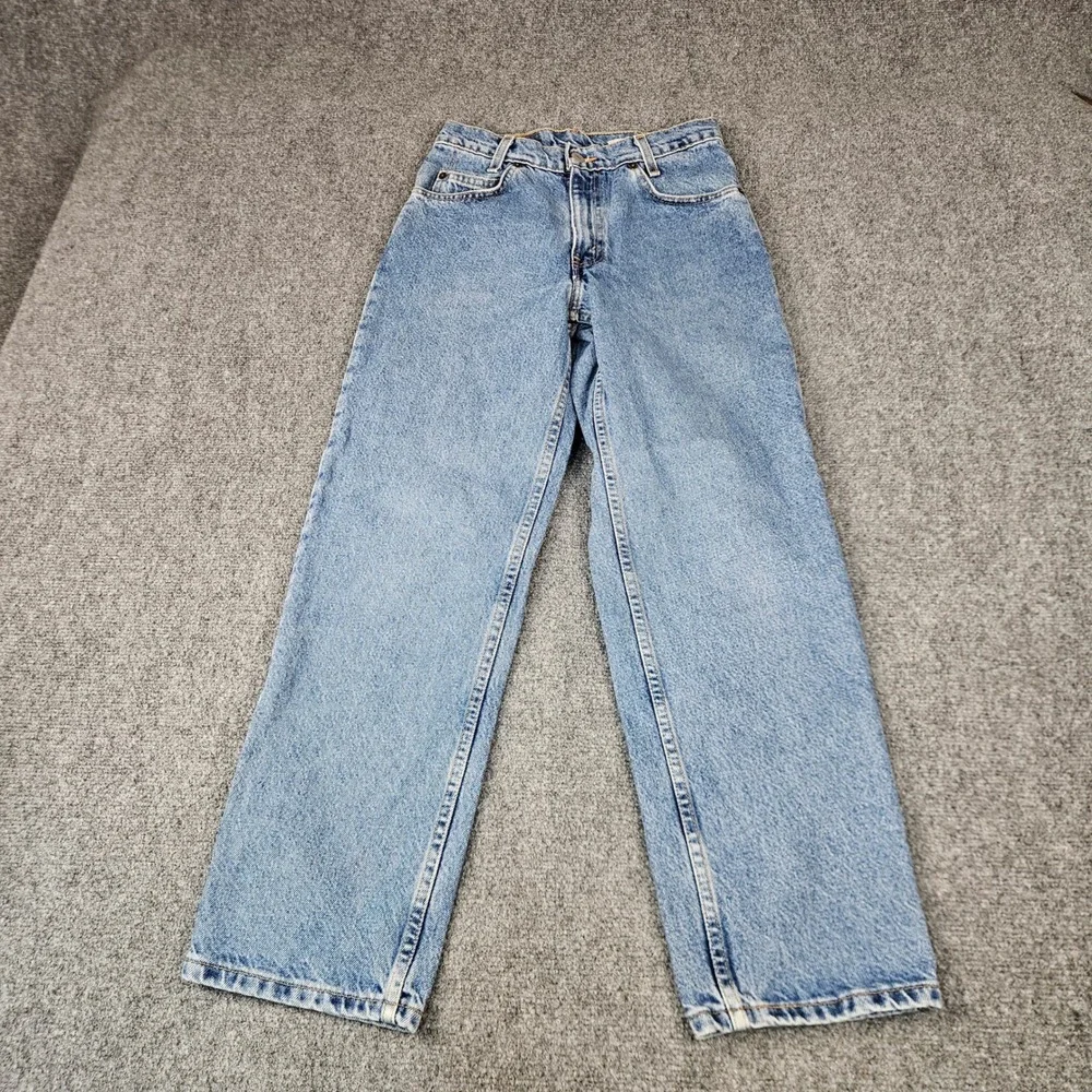 Vintage Levis 550 Student Relaxed Fit Jeans Light Wash Denim W27 L28 0599 Mexico